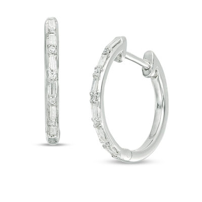 6 carat diamond hoop earrings