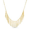 Thumbnail Image 0 of Made in Italy Valentino Chain Multi-Strand Fringe Necklace in 14K Gold - 20"