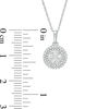 Thumbnail Image 3 of 1/4 CT. T.W. Composite Diamond Double Frame Pendant in 10K White Gold