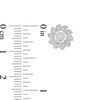 Thumbnail Image 3 of 1/8 CT. T.W. Diamond Flower Vintage-Style Stud Earrings in Sterling Silver