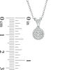 Thumbnail Image 3 of 1/10 CT. T.W. Composite Diamond Frame Vintage-Style Pendant in Sterling Silver