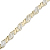 Thumbnail Image 0 of 1 CT. T.W. Diamond Rolling Flame Link Bracelet in 10K Gold - 7.25"