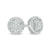 Thumbnail Image 1 of 1/6 CT. T.W. Composite Diamond Frame Stud Earrings in Sterling Silver