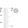 Thumbnail Image 3 of 1/6 CT. T.W. Composite Diamond Frame Stud Earrings in Sterling Silver