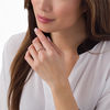 Thumbnail Image 2 of 1/10 CT. T.W. Diamond and Beaded Butterfly Stacked Ring in 10K Rose Gold