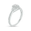 Thumbnail Image 2 of 1/10 CT. T.W. Composite Diamond Frame Promise Ring in Sterling Silver