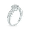 Thumbnail Image 3 of 1/10 CT. T.W. Composite Diamond Crossover Vintage-Style Promise Ring in Sterling Silver