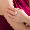Thumbnail Image 2 of 1/10 CT. T.W. Champagne and White Diamond Snake Ring in 10K Rose Gold