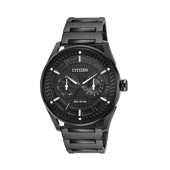 Men's Drive from Citizen Eco-DriveÂ® CTO Black IP Watch with Black Dial (Model: Bu4025-59E)