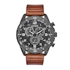 Thumbnail Image 0 of Men's Drive from Citizen Eco-Drive® WDR Chronograph Grey IP Strap Watch with Black Dial (Model: AT2447-01E)