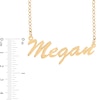 Thumbnail Image 2 of Flowing Script Name Necklace in Sterling Silver with 14K Gold Plate (1 Line)