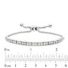 Thumbnail Image 2 of 1/10 CT. T.W. Diamond Bar Bolo Bracelet in Sterling Silver - 9.5"