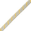 Thumbnail Image 1 of 3 CT. T.W. Diamond Multi-Row Slant Bracelet in 10K Gold - 7.25"