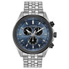 Thumbnail Image 1 of Men's Citizen Eco-Drive® Brycen Two-Tone Chronograph Watch with Blue Dial (Model: BL5568-54L)