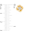 Thumbnail Image 2 of 1/10 CT. T.W. Composite Diamond Love Knot Stud Earrings in 10K Gold