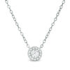 Thumbnail Image 0 of 1/3 CT. T.W. Certified Diamond Frame Necklace in 14K White Gold (I/I1)