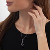 Thumbnail Image 1 of Diamond Accent Giraffe Pendant in Sterling Silver