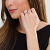 Thumbnail Image 2 of Love's Destiny by Zales 1-1/2 CT. T.W. Certified Oval Diamond Frame Engagement Ring in 14K Two-Tone Gold (I/SI2)