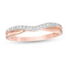 Thumbnail Image 0 of 1/10 CT. T.W. Diamond Contour Anniversary Band in 14K Rose Gold