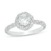 Thumbnail Image 1 of 1-1/4 CT. T.W. Diamond Twist Frame Engagement Ring in 14K White Gold