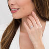 Thumbnail Image 2 of 1-1/4 CT. T.W. Diamond Twist Frame Engagement Ring in 14K White Gold