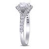 Thumbnail Image 3 of 1-1/2 CT. T.W. Oval Diamond Frame Engagement Ring in 14K White Gold (H/SI2)