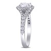 Thumbnail Image 2 of 1-1/2 CT. T.W. Oval Diamond Frame Engagement Ring in 14K White Gold (H/SI2)