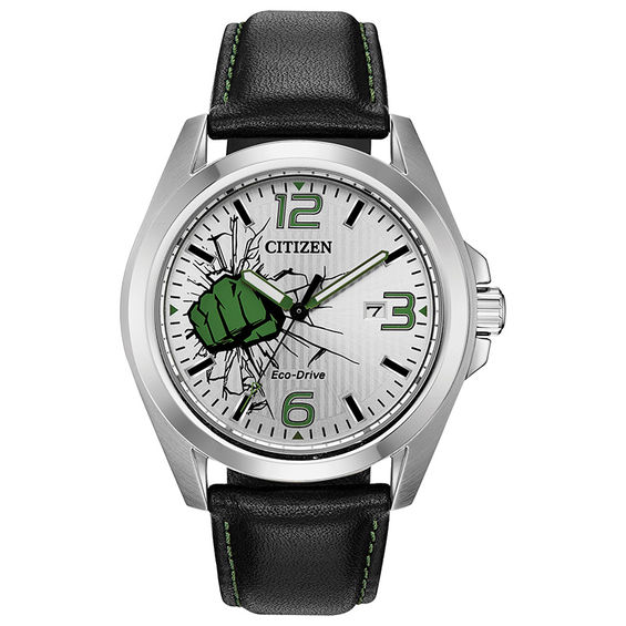 Men's Citizen Eco-DriveÂ® Hulk Strap Watch with Silver-Tone Dial (Model: Aw1431-24W)