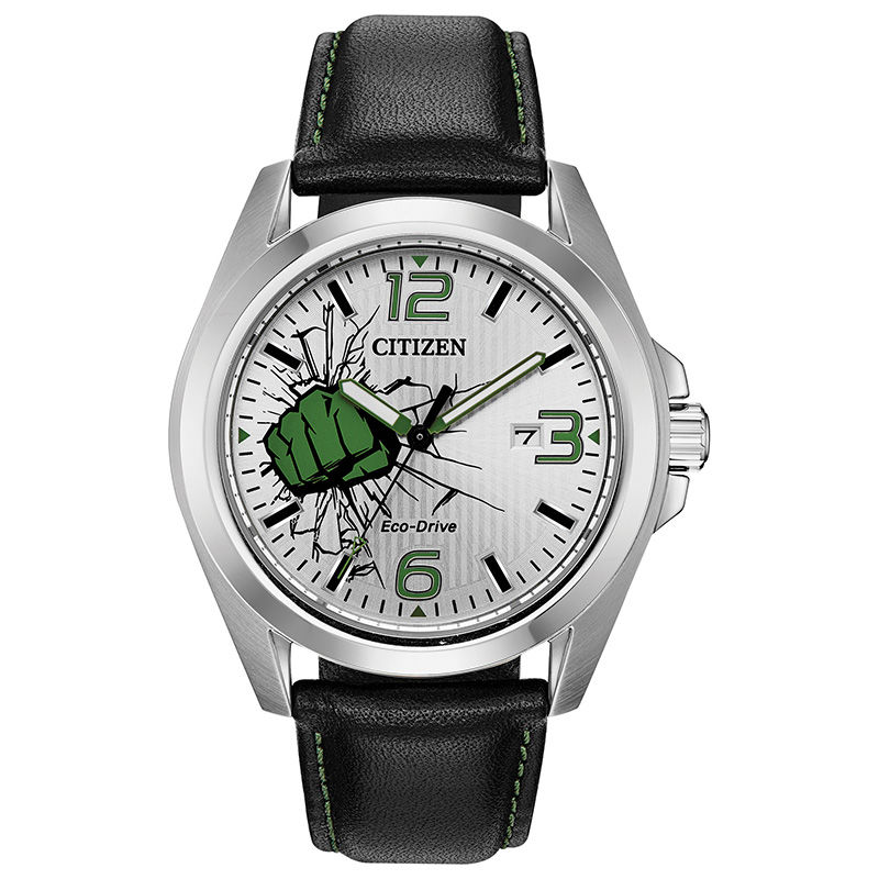 Main Image 1 of Men's Citizen Eco-Drive® Hulk Strap Watch with Silver-Tone Dial (Model: AW1431-24W)