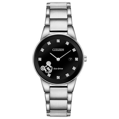 citizen eco drive watch women's silver