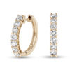 Thumbnail Image 1 of 1 CT. T.W. Diamond Huggie Hoop Earrings in 14K Gold