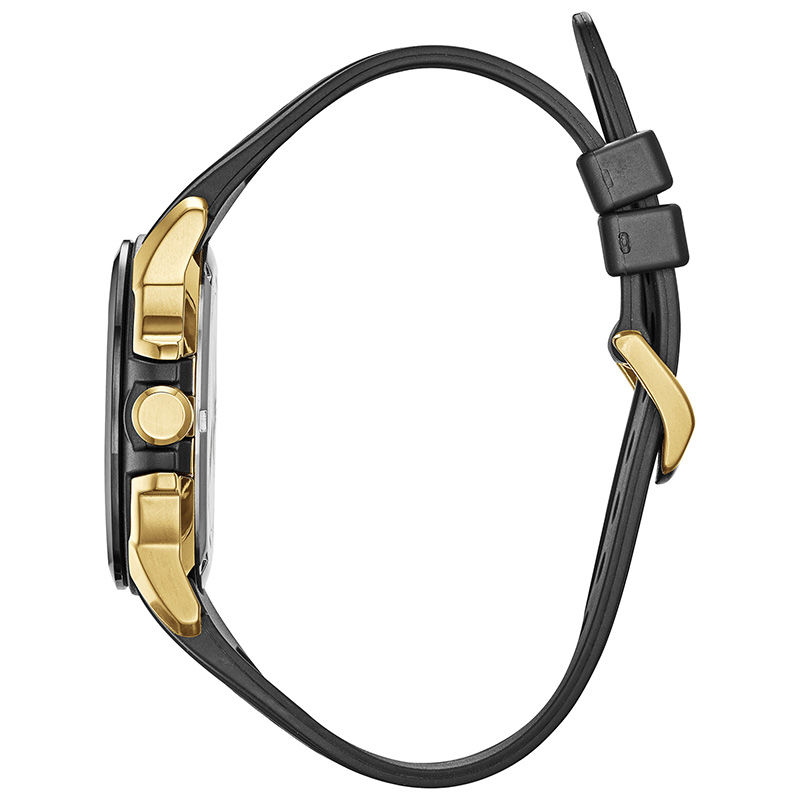 Main Image 2 of Men's Citizen Eco-Drive® Avengers Two-Tone Strap Watch with Black Dial (Model: AW1155-03W)