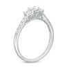 Thumbnail Image 3 of 1/2 CT. T.W. Princess-Cut Diamond Past Present Future® Engagement Ring in 10K White Gold