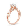 Thumbnail Image 2 of 1-1/4 CT. T.W. Certified Emerald-Cut Diamond Twist Engagement Ring in 14K Rose Gold (I/SI2)