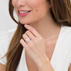 Thumbnail Image 2 of 1-1/4 CT. T.W. Certified Pear-Shaped Diamond Double Scalloped Frame Engagement Ring in 14K White Gold (I/SI2)