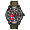 Thumbnail Image 1 of Men's Citizen Eco-Drive® Captain America Black IP Strap Watch with Black Dial (Model: AW1367-05W)