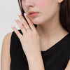 Thumbnail Image 2 of 1/8 CT. T.W. Diamond Loop Split Shank Ring in Sterling Silver and 10K Rose Gold