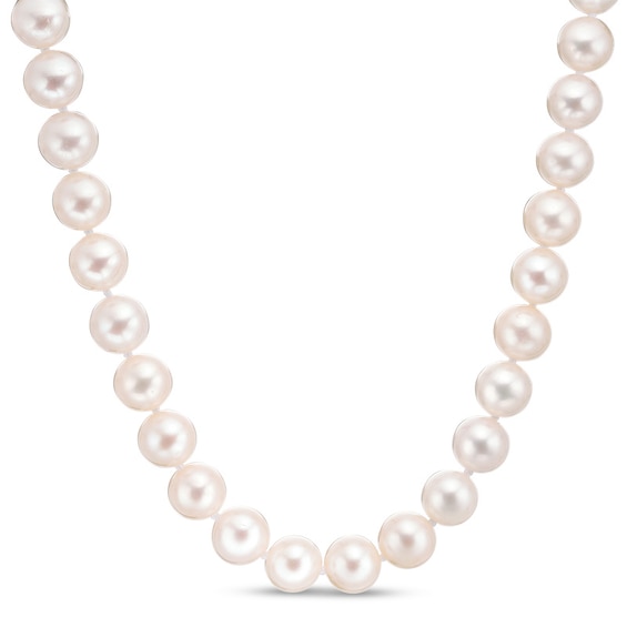 ImperialÂ® 8.0-9.0mm Freshwater Cultured Pearl Strand Necklace with 14K Gold Fish-Hook Clasp-20"