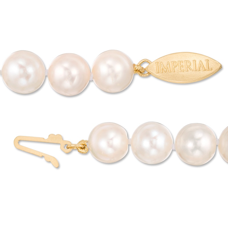 Pearl Necklace Fish Hook Clasp