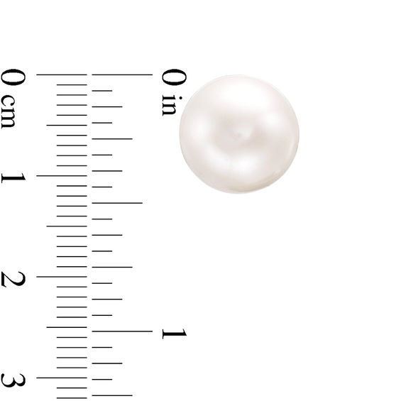 ImperialÂ® 7.0-7.5mm Freshwater Cultured Pearl Stud Earrings in 14K Gold