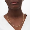 Thumbnail Image 2 of 2.4mm Diamond-Cut Glitter Rope Chain Necklace in 10K Gold - 20"