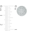 Thumbnail Image 3 of 1/10 CT. T.W. Composite Diamond Double Frame Stud Earrings in Sterling Silver