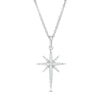 Thumbnail Image 1 of 1/8 CT. T.W. Diamond Eight-Point Star Pendant in 10K White Gold