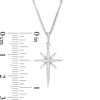 Thumbnail Image 3 of 1/8 CT. T.W. Diamond Eight-Point Star Pendant in 10K White Gold