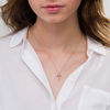 Thumbnail Image 2 of 1/15 CT. T.W. Diamond Cross Outline Pendant in 10K Rose Gold