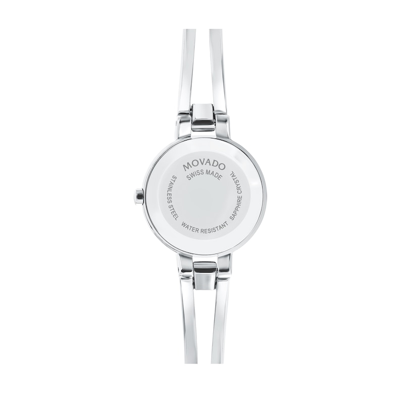 Main Image 3 of Ladies' Movado Amorosa®Bangle Watch with White Mother-of-Pearl Dial (Model: 0607357)