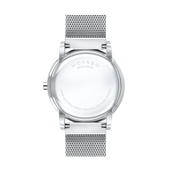 Men's Movado MuseumÂ® Classic Mesh Watch with Blue Dial (Model: 0607349)