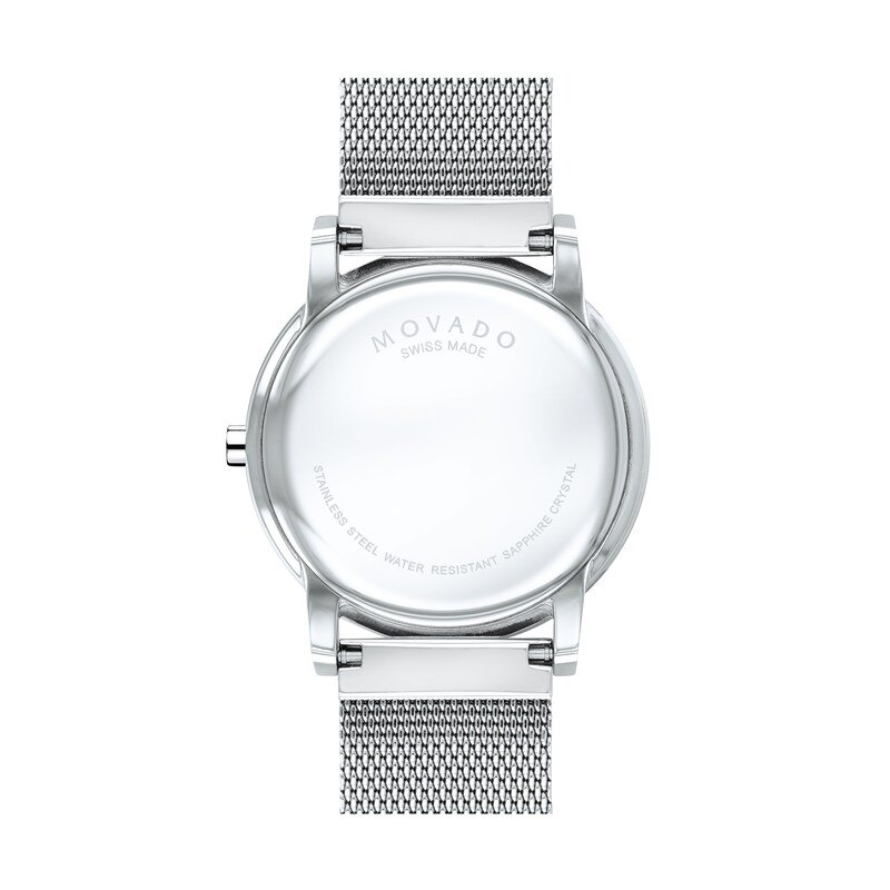 Main Image 4 of Men's Movado Museum® Classic Mesh Watch with Blue Dial (Model: 0607349)