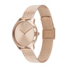 Thumbnail Image 2 of Ladies' Movado Bold® Rose-Tone IP Mesh Watch with Rose-Tone Dial (Model: 3600596)