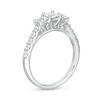 1 CT. T.W. Princess-Cut Diamond Past Present Future® Engagement Ring in 10K White Gold